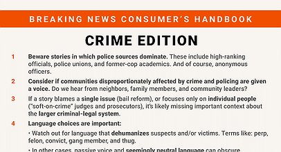 Breaking News Consumer’s Handbook: Crime Edition